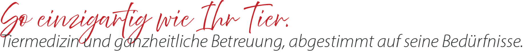 Vertrauen, das bleibt. F&uuml;r Tiere, die uns am Herzen liegen.